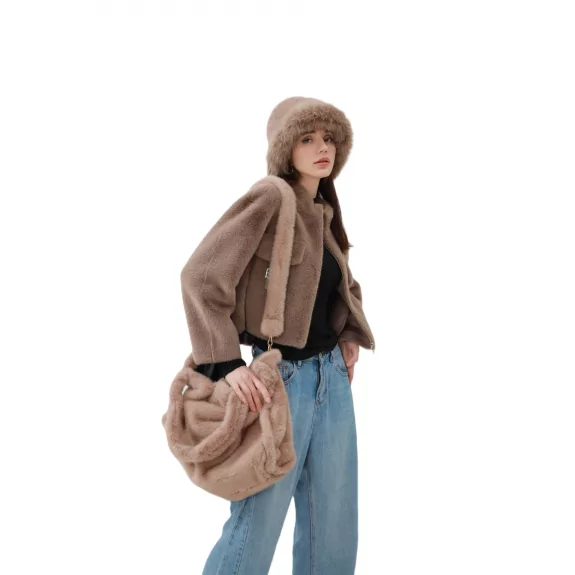 Sac tendance fausse fourrure