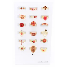 copy of Pack 18 bagues acier inoxydable - blanc