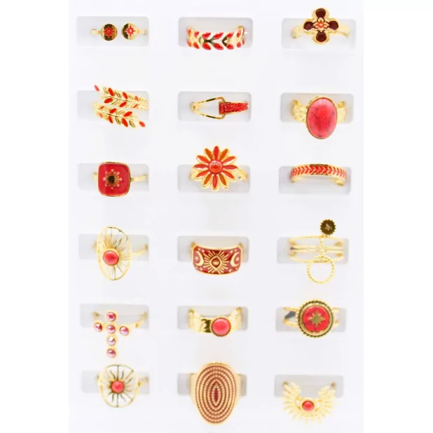 pack de bagues en acier inoxydable