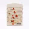 Pack 12 Colliers Acier Inoxydable - rouge
