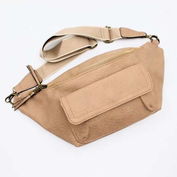Sac banane uni avec poche