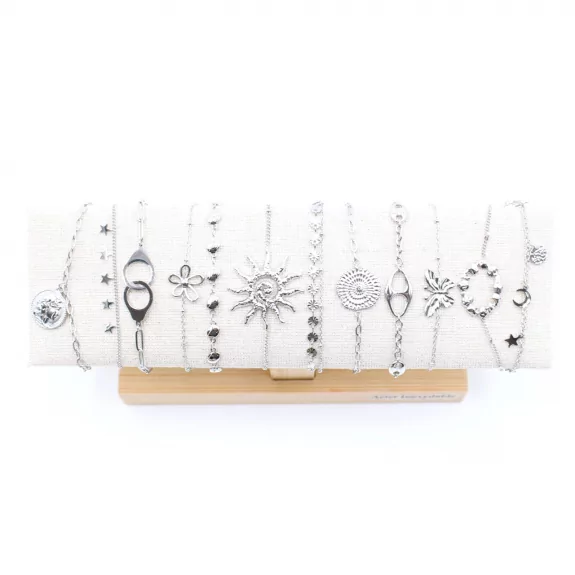 Pack de 12 bracelets acier...