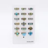 copy of Pack 18 bagues acier inoxydable - noir