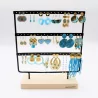 Pack de 18 boucles d'oreilles acier - TURQUOISE