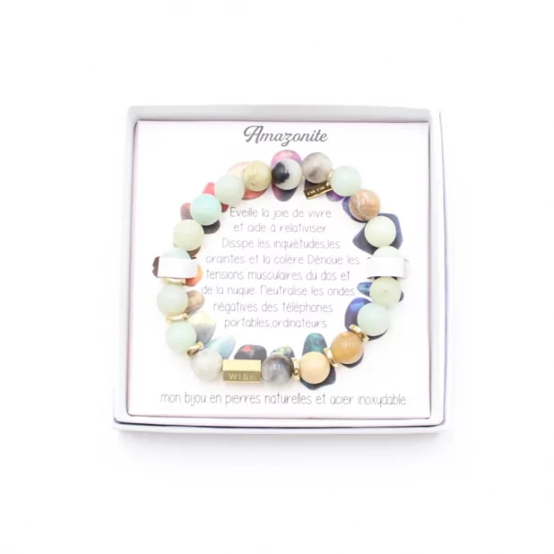 bracelet pierre naturelle amazonite