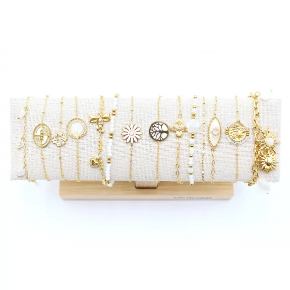 Pack de 12 bracelets acier...