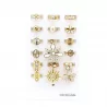 Pack 18 bagues acier inoxydable - BLANC