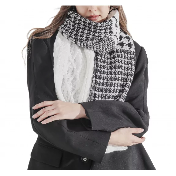 Echarpe laine motif mode...