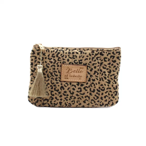 Petite pochette léopard -...