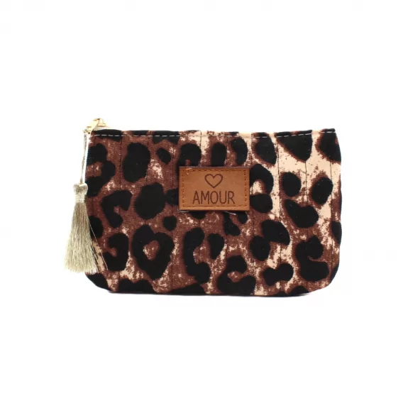 Petite pochette léopard -...