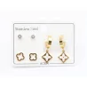Pack de boucles tendance trèfle