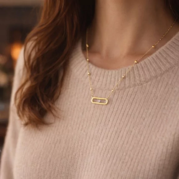 Collier fin acier inoxydable