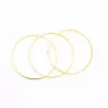 Pack 3 joncs acier lisses