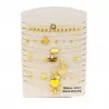 Pack 12 Colliers Acier Inoxydable - JAUNE