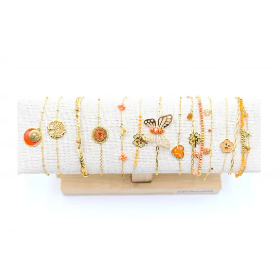 copy of Pack de 12 bracelets acier - argenté noir