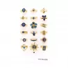 Pack 18 bagues acier inoxydable - marine