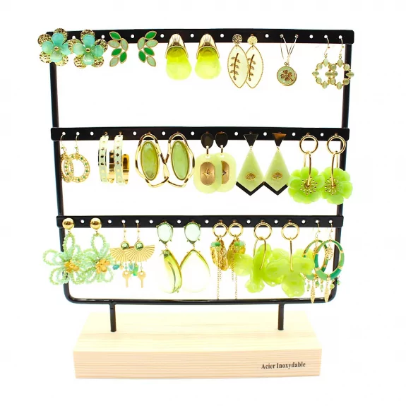 copy of Pack de 18 boucles d'oreilles acier - noir