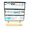 Pack de 18 boucles d'oreilles acier - argenté turquoise