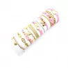 Pack de 12 bracelets acier et cordage