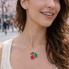 Collier tendance cabochons