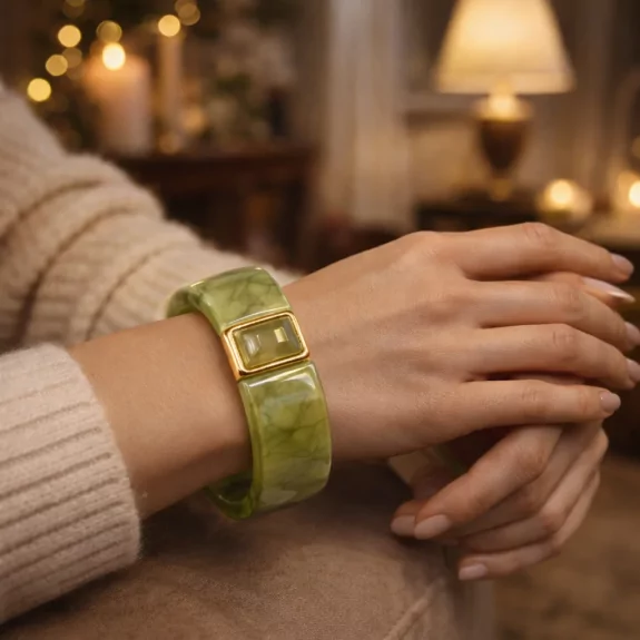 Bracelet jonc résine avec...