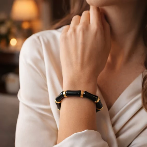 Bracelet résine avec anneau...