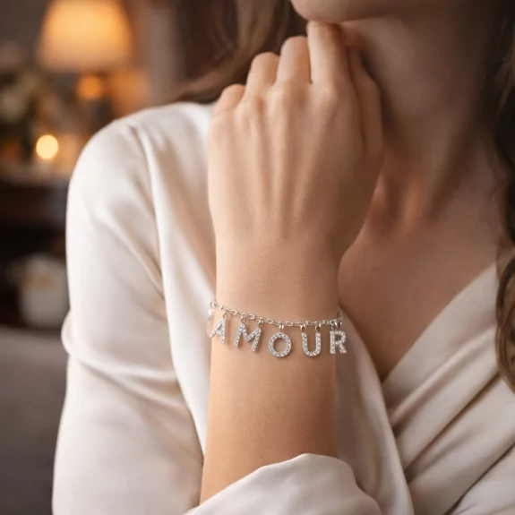 Bracelet acier message...