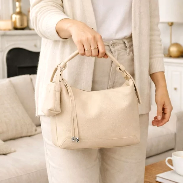 Sac à main aspect cuir – Porté main ou bandoulière