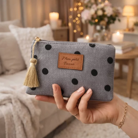Petite pochette à pois -...