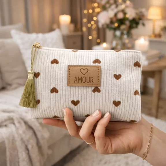 Petite pochette côtelée...