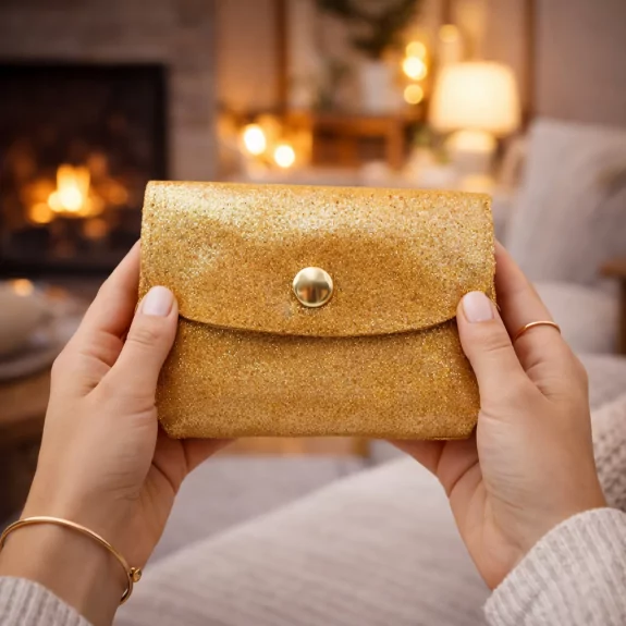 Petit porte-monnaie en cuir...