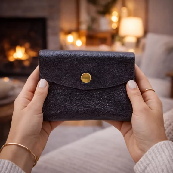 Grand porte monnaie cuir...