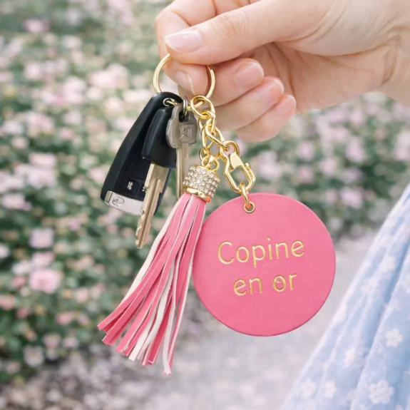 Porte clefs avec message...