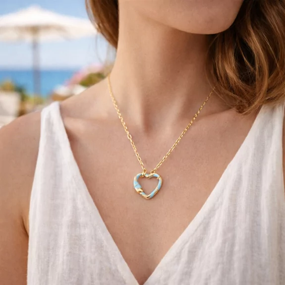 Collier acier pendentif...