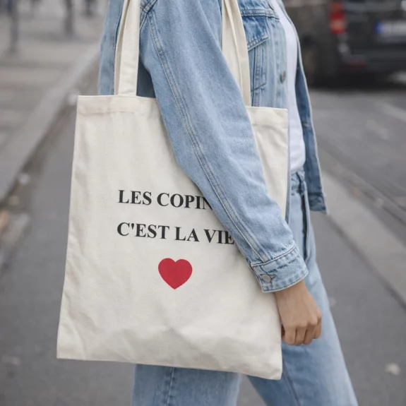 Pack de cabas à messages – Tote bags tendance