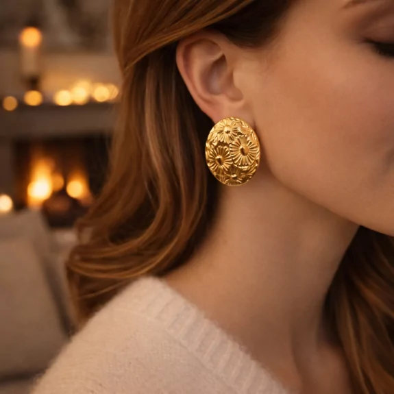 Boucles d'oreilles cabochon