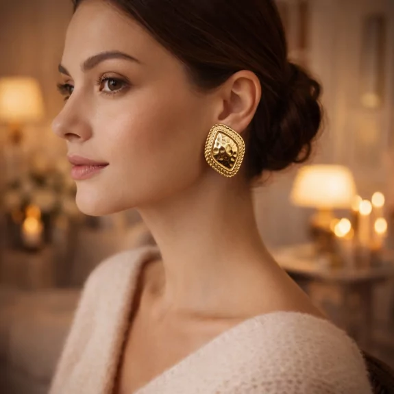 Boucles d'oreilles cabochon...