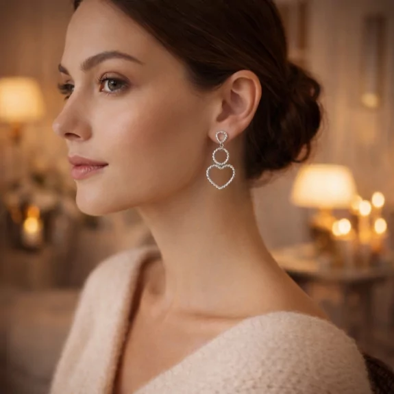 Boucle d'oreille en acier...