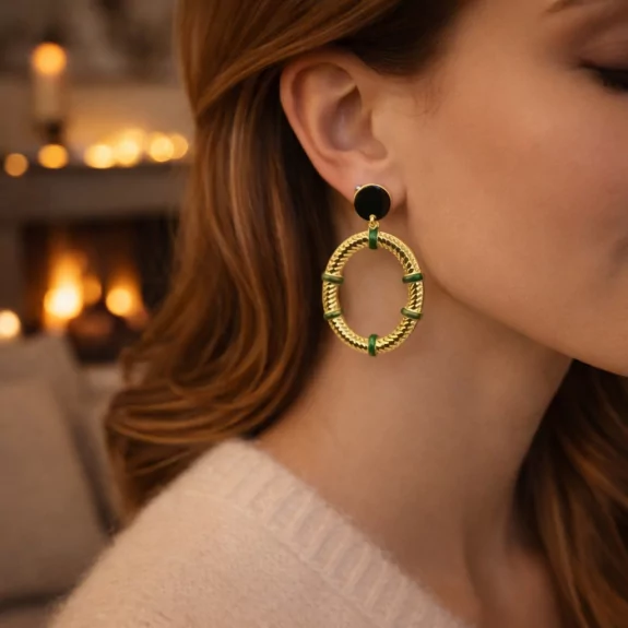 Boucles d'oreilles acier...