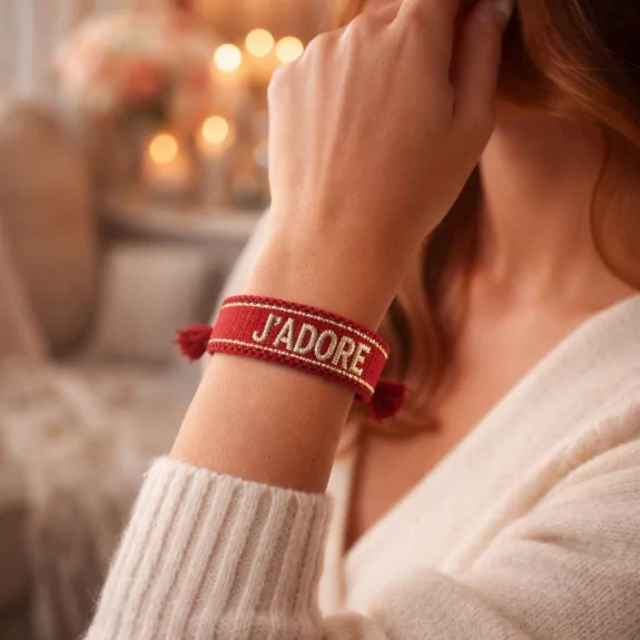 Bracelet en tissus message...