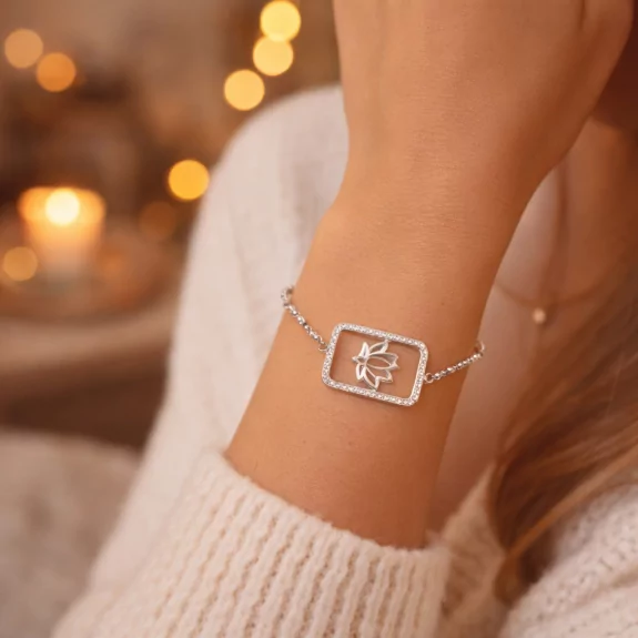 Bracelet pendentif strass...