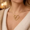 Collier acier - ovale torsadé