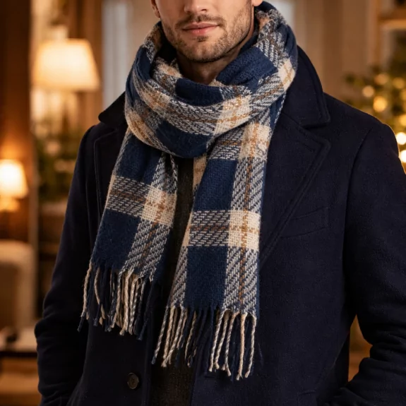 Echarpe tendance homme à...