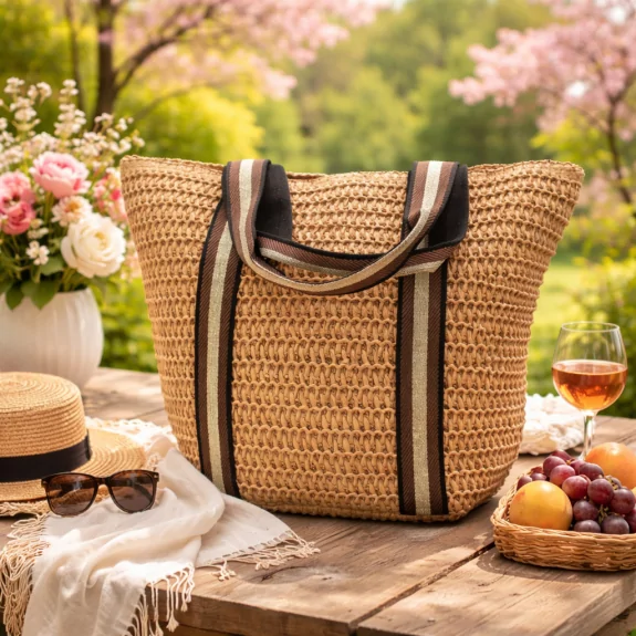 Sac à main effet paille...