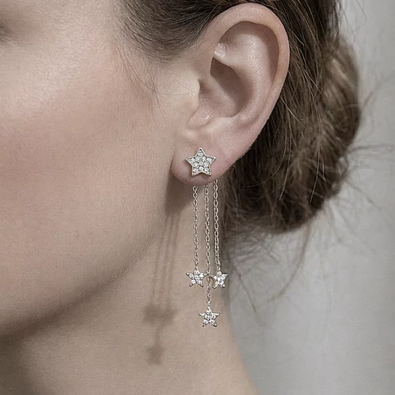 Boucles d’oreilles étoiles...