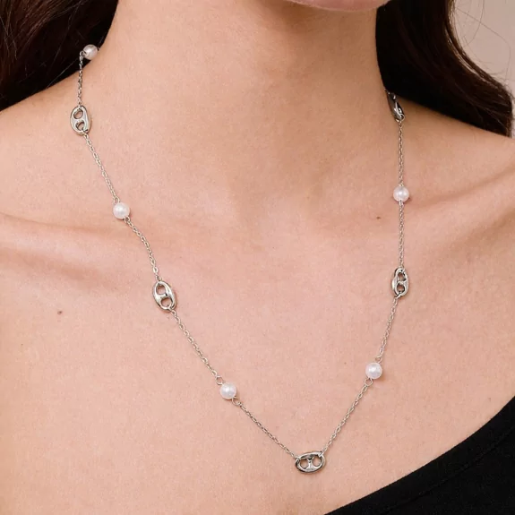 Collier Perles & Maillons – Porté Y ou Sautoir