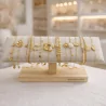 Pack de 12 bracelets acier - nude
