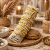 Pack de 12 bracelets cristal de verre et acier - JAUNE