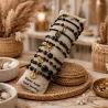 Pack de 12 bracelets cristal de verre et acier - noir