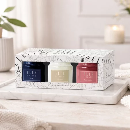 Pack 3 bougies parfumées french souvenir